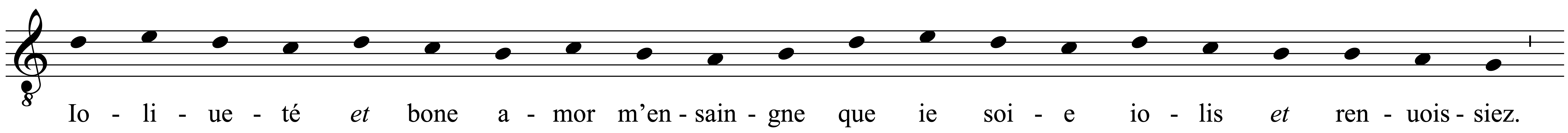 Work musical notation